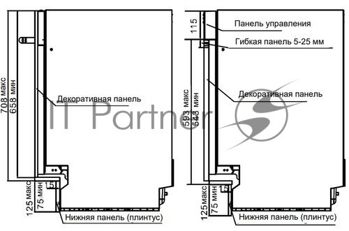 Посудомоечная машина Timberk Set&Dry T-DW45BI103 серебристый (узкая)