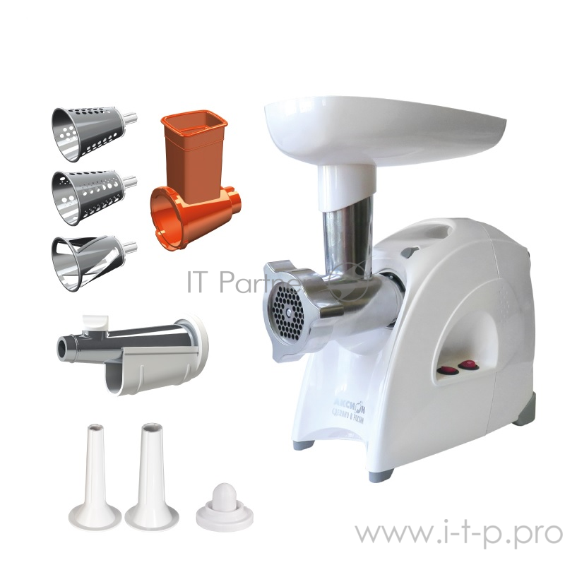 Мясорубка электрическая Аксион М641.02 белый, 2000 Вт, до 3 кг/мин