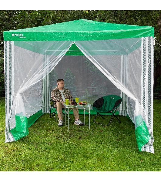 Тент садовый с москитной сеткой Camping Palisad 250х250/240 см