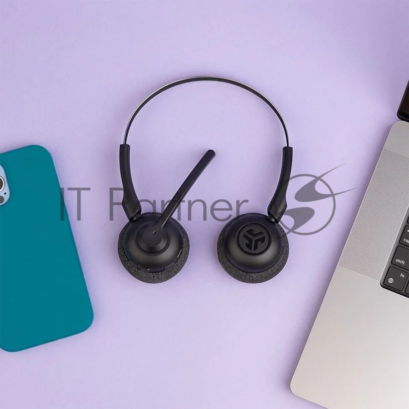 Гарнитура JLab GO Work Pop Wireless Headphones чёрный, беспроводная, Bluetooth, до 50 ч