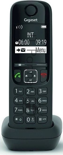 Дополнительная трубка Dect Gigaset AS690HX черный для AS690
