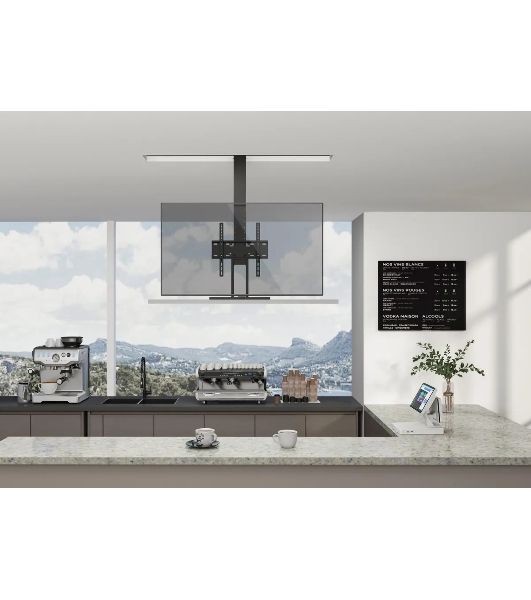 Кронштейн для телевизора Cactus CS-STM-7844 черный, 32"-55" макс. 45 кг, напольный (моторизованный лифт)