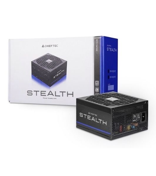 Блок питания Chieftec Stealth SPX-1000-FC (ATX 3.1, 1000W, 80 PLUS PLATINUM, Active PFC, 135mm fan, Gen5 PCIe, Full Cable Management) Retail