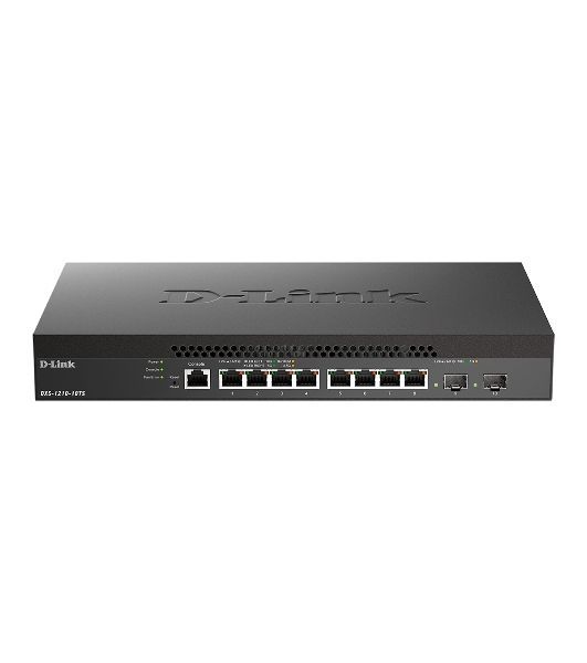 Коммутатор D-Link DXS-1210-10TS/B2A, 8×10 Гбит/с + 2×10 Гбит/с SFP+, управляемый