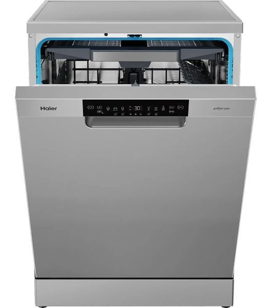 Посудомоечная машина Haier HDWE15-58CS2RU, серебристый, 59.8 см, 15 компл., сушка конденсационная, 49 дБ, класс A