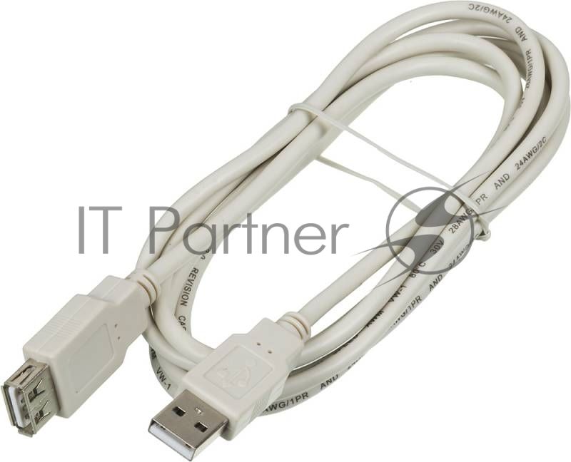 Кабель-удлинитель USB2.0 Ningbo USB A (m)/USB A (f) 1.8м (USB2.0-AM-AF-BR)