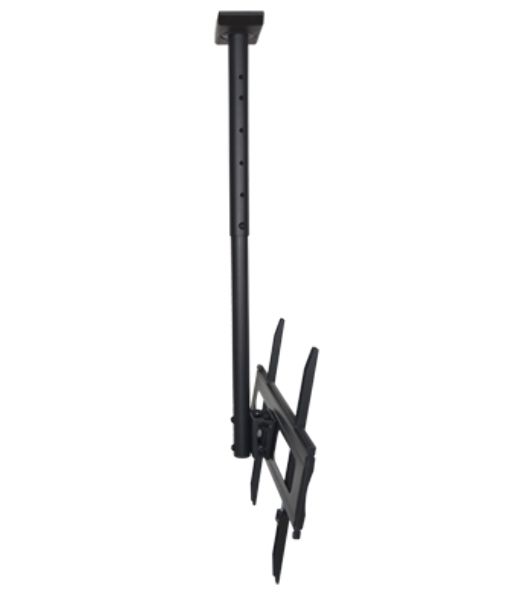 Потолочное крепление Wize Pro CU6560A для дисплеев 37 75, Max VESA 600x400, наклон -3°/+10°, поворот 360°, длина штанги 91-150 см, до 50 кг, черный