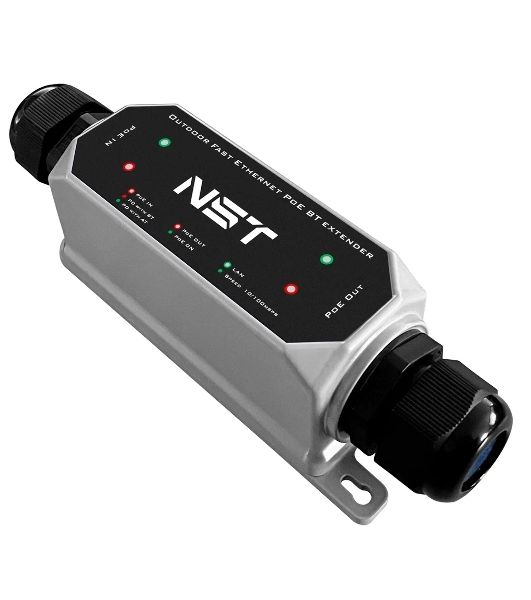 Уличный Ultra PoE удлинитель Fast Ethernet до 250м на 1 порт. Порты Ethernet: Вход - 1x10/100Base-T RJ45; Выход - 1x10/100Base-T RJ45. Порты PoE: Вход - 1xIEEE 802.3af/at/bt/Passive POE (до 120W); Выход - 1xIEEE 802.3af/at/bt (до 90W). Автоматическое опре