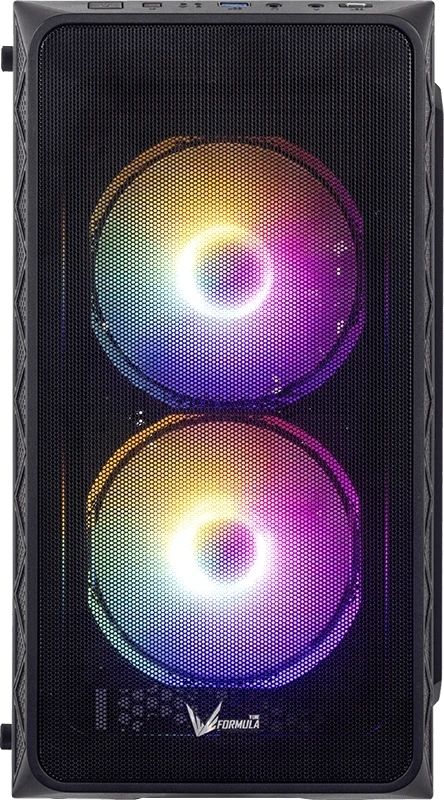 Корпус Formula Air Mesh G4 Plus AR Black, Mini-Tower, чёрный, 3 x 120 мм