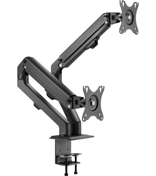 Кронштейн для мониторов Ultramounts UM729 черный 17"-27" макс.7кг крепление к столешнице поворот и наклон