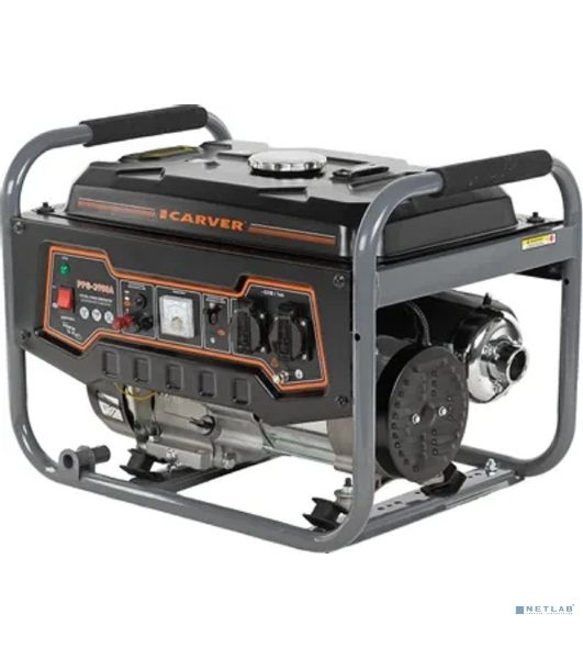Электрогенератор бензиновый Carver PPG-3900A, 3.2 кВт, 67 дБ, 42 кг
