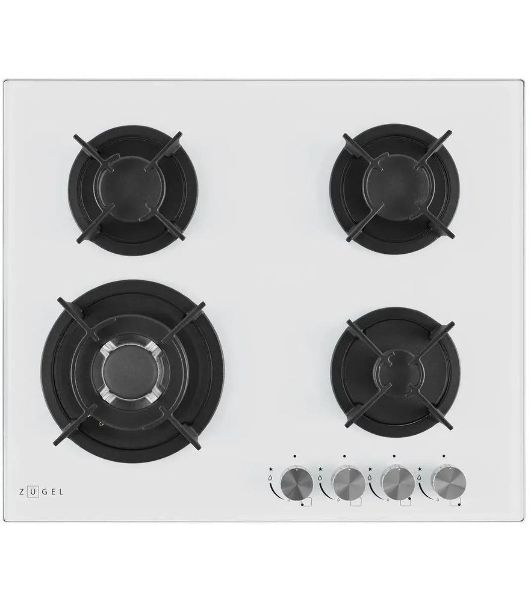 Варочная панель газ ZUGEL ZGH603W, белая