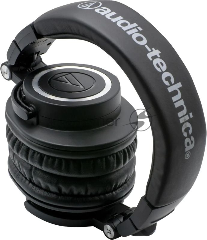 Беспроводные/проводные наушники Audio-Technica ATH-M50xBT2 черный, полноразмерные, Bluetooth + проводной, до 50 ч