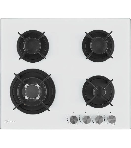 Варочная панель газ ZUGEL ZGH603W, белая
