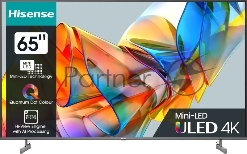 Телевизор Hisense 65" 65U6KQ темно-серый Mini-Led UHD 60Hz Vidaa