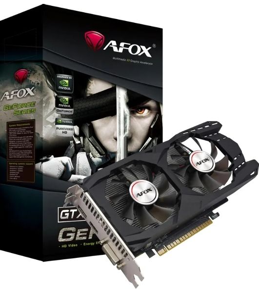 Видеокарта Afox PCI-E 3.0 AF1050TI-4096D5H7-V9 NVIDIA GeForce GTX 1050TI 4Gb 128bit GDDR5 1291/7000 DVIx1 HDMIx1 DPx1 HDCP Ret
