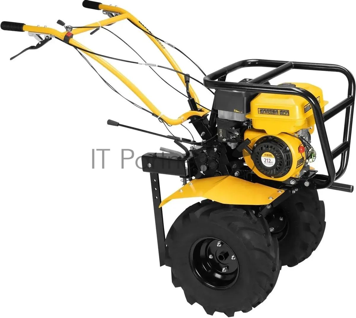 Мотоблок Denzel DPT-670S-PRO, 7 л.с., ремен.сцеп, фрез 3х4, ШОМ, передачи 6В/2Н
