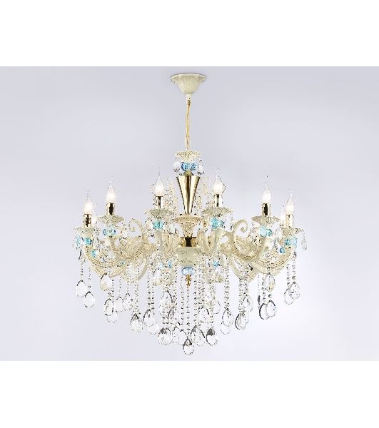 Светильник Ambrella light TR4929/12 GD/WH/CL золото/белый/прозрачный E14*12 max 40W D910*680