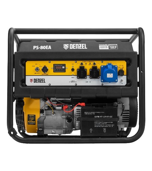 Электрогенератор бензиновый Denzel PS 80 EA, 8 кВт, 85 дБ, 90 кг