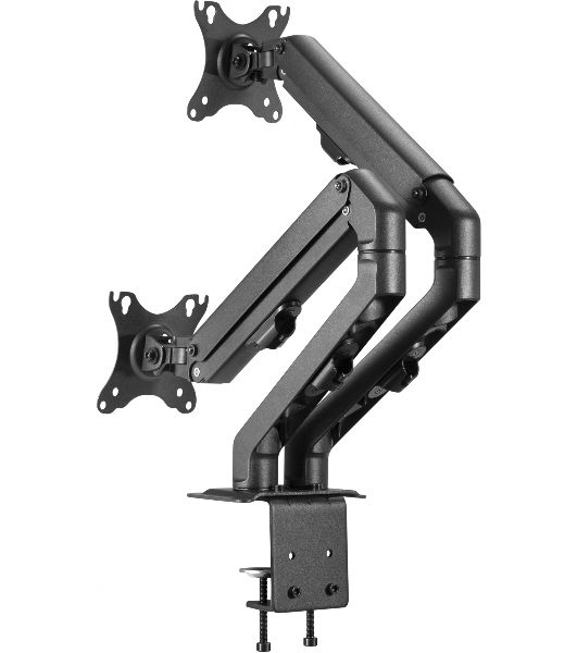 Кронштейн для мониторов Ultramounts UM729 черный 17"-27" макс.7кг крепление к столешнице поворот и наклон