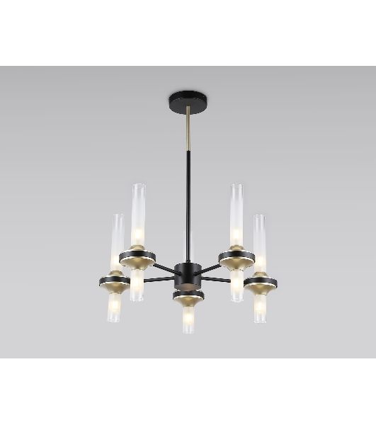 Люстра Ambrella light LH55351/10 BK/CGD/CL черный/золото/прозрачный G9/10 max 30W D550*690