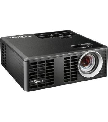 Проектор Optoma ML750e (DLP, LED, WXGA 1280x800, 700Lm, 15000:1, HDMI, USB, MHL, MicroSD, 1x1W speaker, 3D Ready, led 20000hrs, черный, 0.38kg)