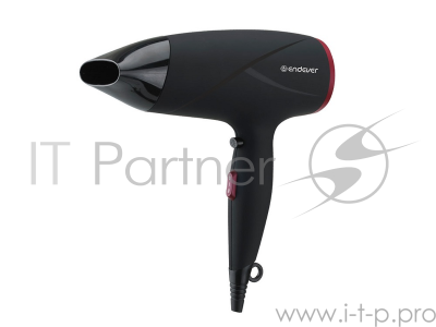 Фен EndeverAurora 462, 2000Вт, 2 режима мощности, 3 температурных режима, холодный воздух, SOFT TOUCH, защита от перегрева