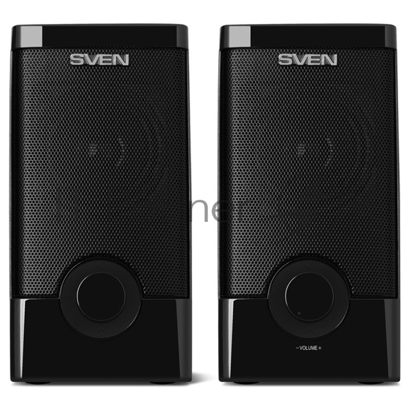 Колонки SVEN 318 черный USB-порт ПК, ноутбука или адаптер 5V DC