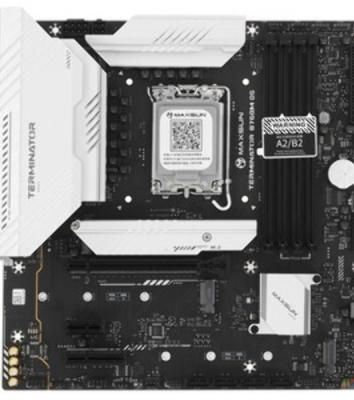 Материнская плата MAXSUN MS-Terminator B760M D5 V2, LGA1700, B760, 2*DDR5, 3*SATA3, 3*M.2, 2*USB 3.2, 6*USB 2.0, 1*PCIEx16, 1*PCIEx1, VGA+HDMI, mATX