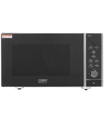 Микроволновая печь CASO MG 25 Ceramic Menu серебристый/черный, 25 л, 900 Вт, переключатели - кнопки, поворотный механизм