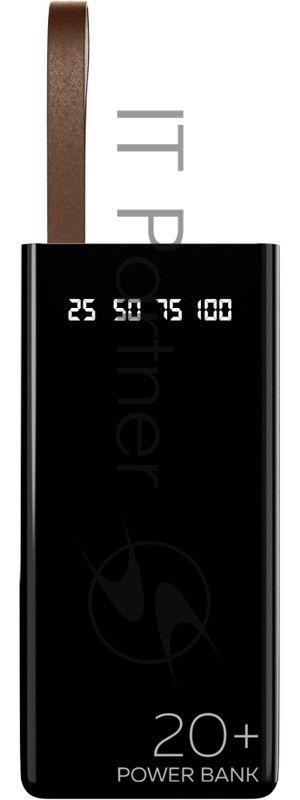 Портативный аккумулятор 20000mAh 2USB 2.1A More choice PB60-20, черный