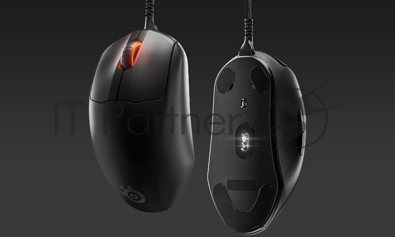 Мышь проводная SteelSeries Prime черный, 18000 dpi, USB, кнопки - 6