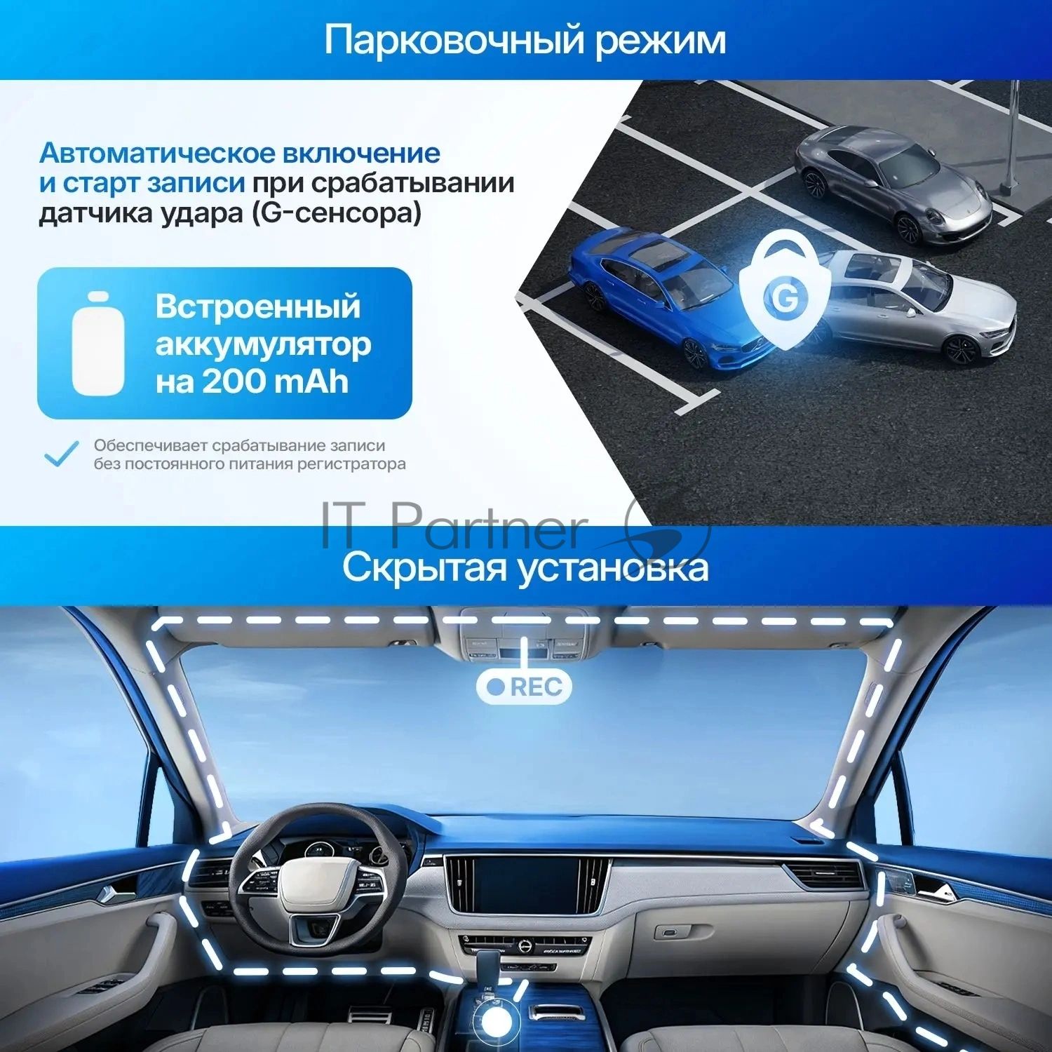 Видеорегистратор TrendVision VICTORY DUAL черный 2Mpix 1080x1920 1080p 170гр. GPS GP6248