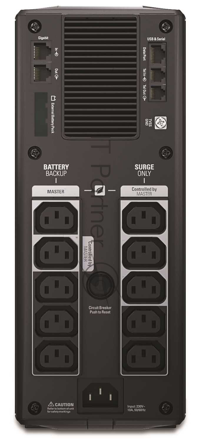 Источник бесперебойного питания APC Back-UPS Pro BR1500GI 865Вт 1500ВА черный