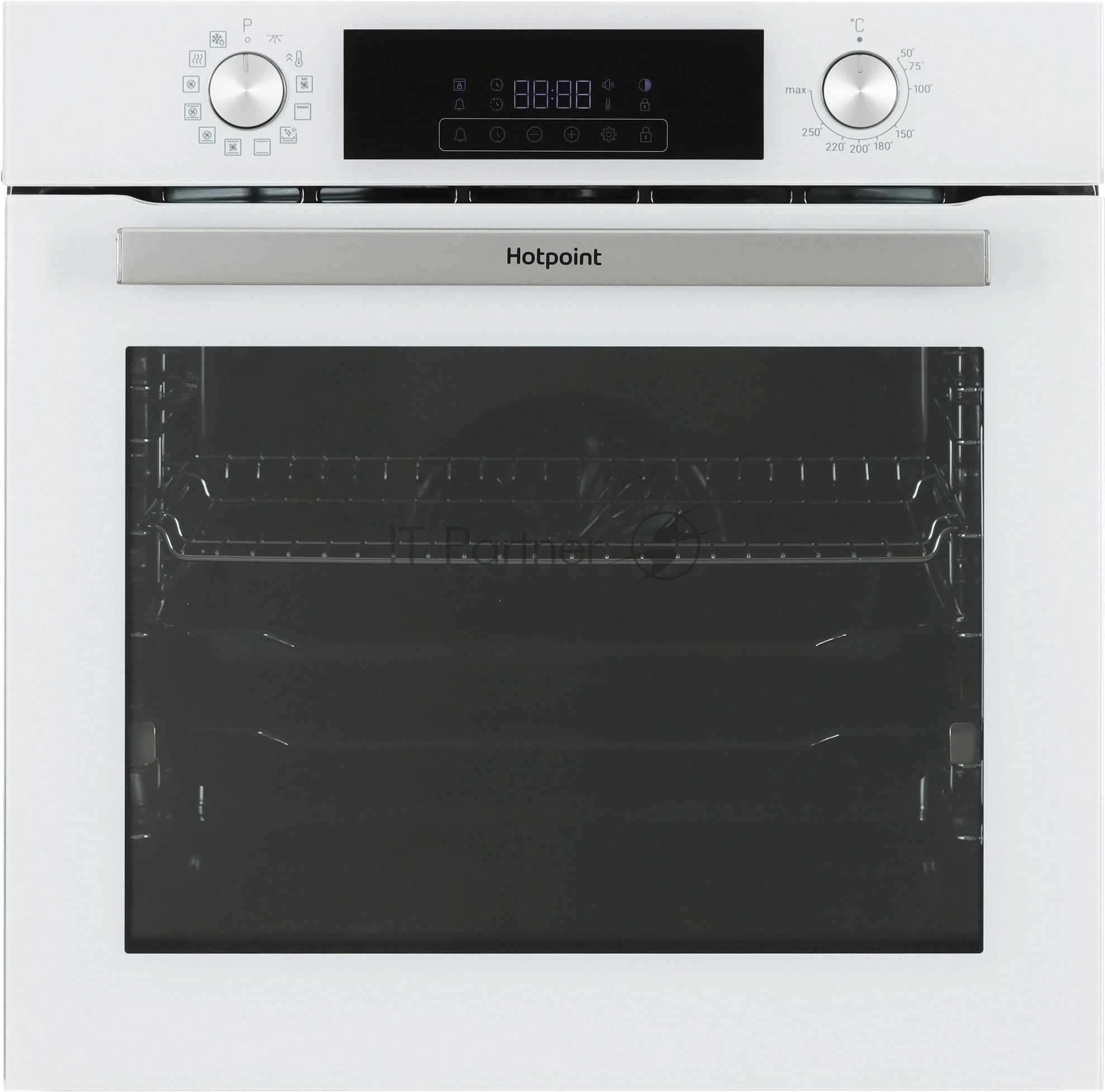 Встраиваемый электрический духовой шкаф Hotpoint HFE9 1231 JSH WHG, 72 л, 280 °C, конвекция, гриль, очистка паром, класс A