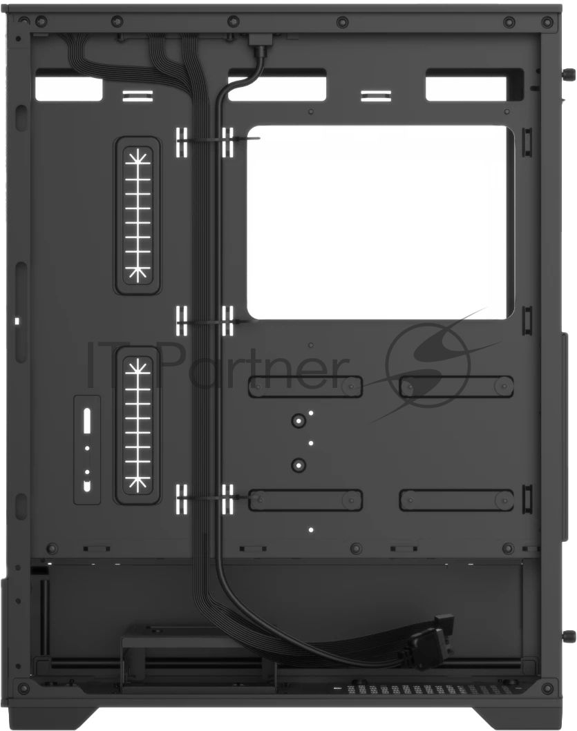 Корпус Formula Crystal Z1 Plus AR V2 Black, Mini-Tower, чёрный, 3 x 120 мм