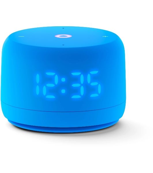 Умная колонка Яндекс Станция Лайт 2 LED, 6Вт, с экраном, 1 динамик, часы, Алиса, BT5.0, Wi-Fi, синий