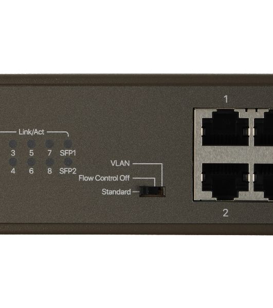 Коммутатор неуправляемый IP-COM G1110P-8-150W Ethernet 8GE+2SFP С 8-Портовым PoE