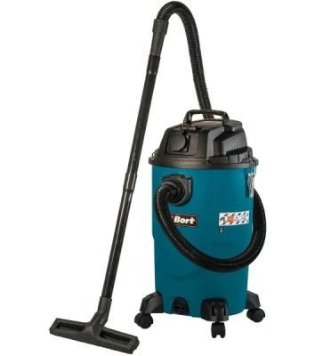 Строительный пылесос Bort BSS-1430-P 1400Вт (уборка: сухая/влажная) синий