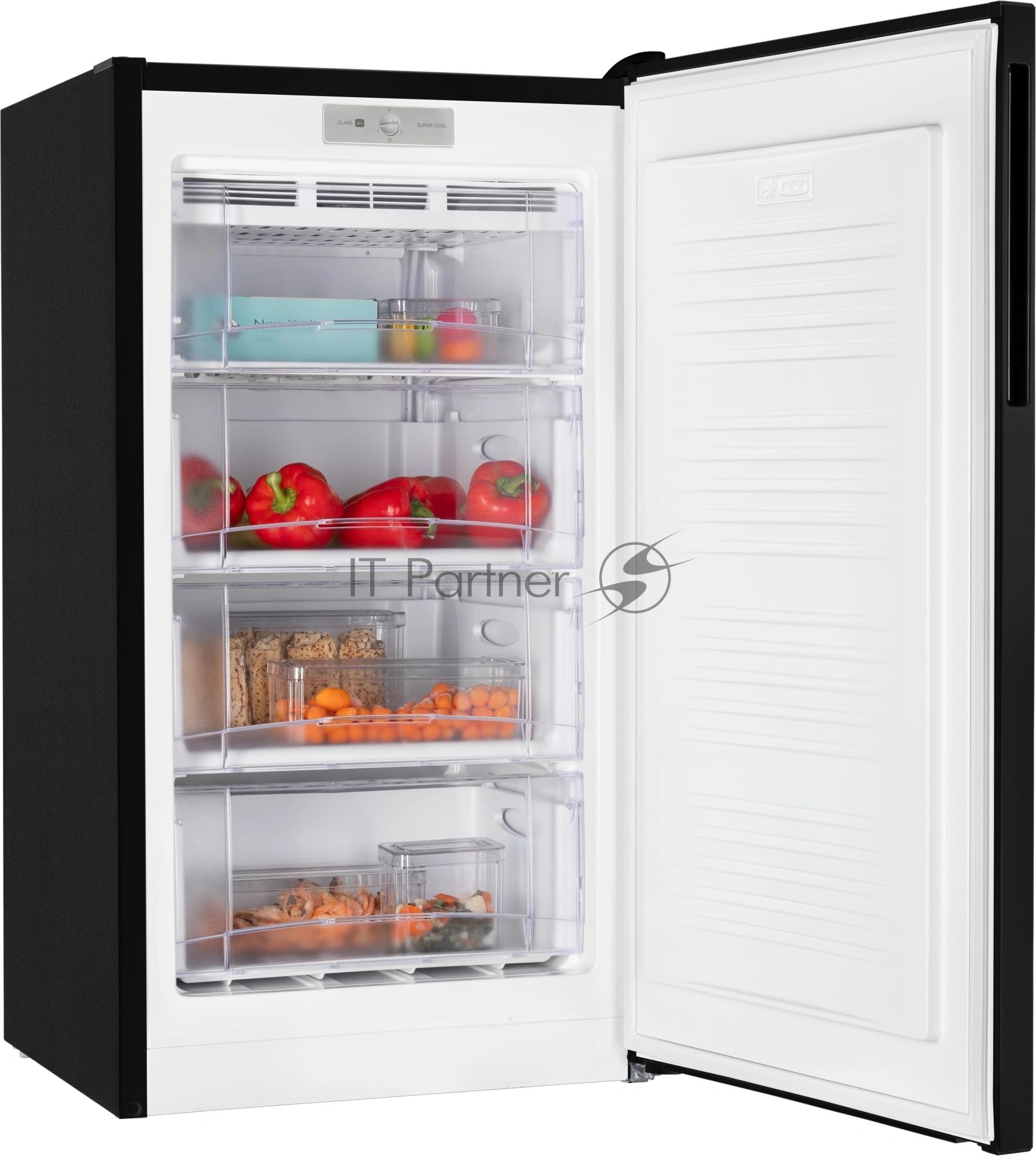 Морозильная камера Nordfrost DF 261 BAP, черный, 111л, 4 ящика