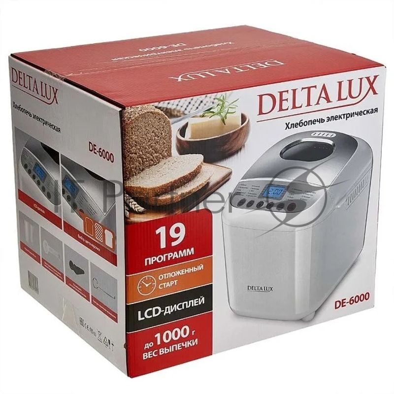 Хлебопечка Delta Lux DE-6000 белая