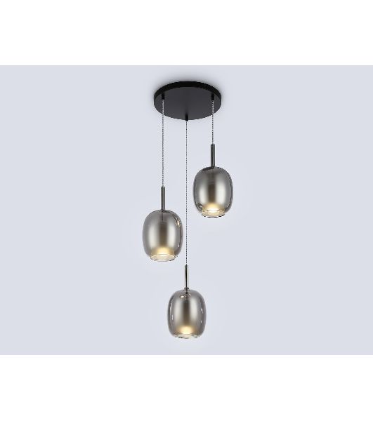 Подвесной светильник Ambrella light LH11153/3 BK/WH/SM черный/белый/дымчатый E27*3 max 60W D425*1500