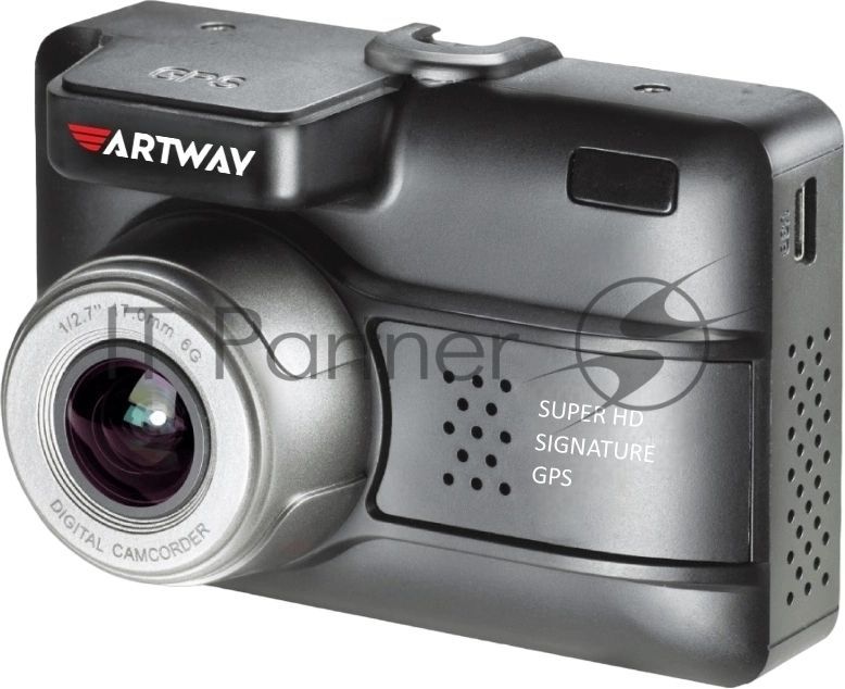 Видеорегистратор Artway MD-105, 2304x1296, 2.4", GPS, G-сенсор, GPS-информатор