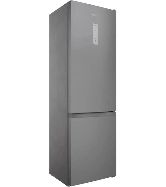 Холодильник Hotpoint HT 6200 S серебристый двухкамерный 240/83л морозилка снизу, No Frost