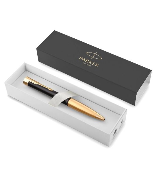 Ручка шариковая Parker Urban Core K314 (CW2143640) Muted Black GT M, синие чернила, подарочная коробка