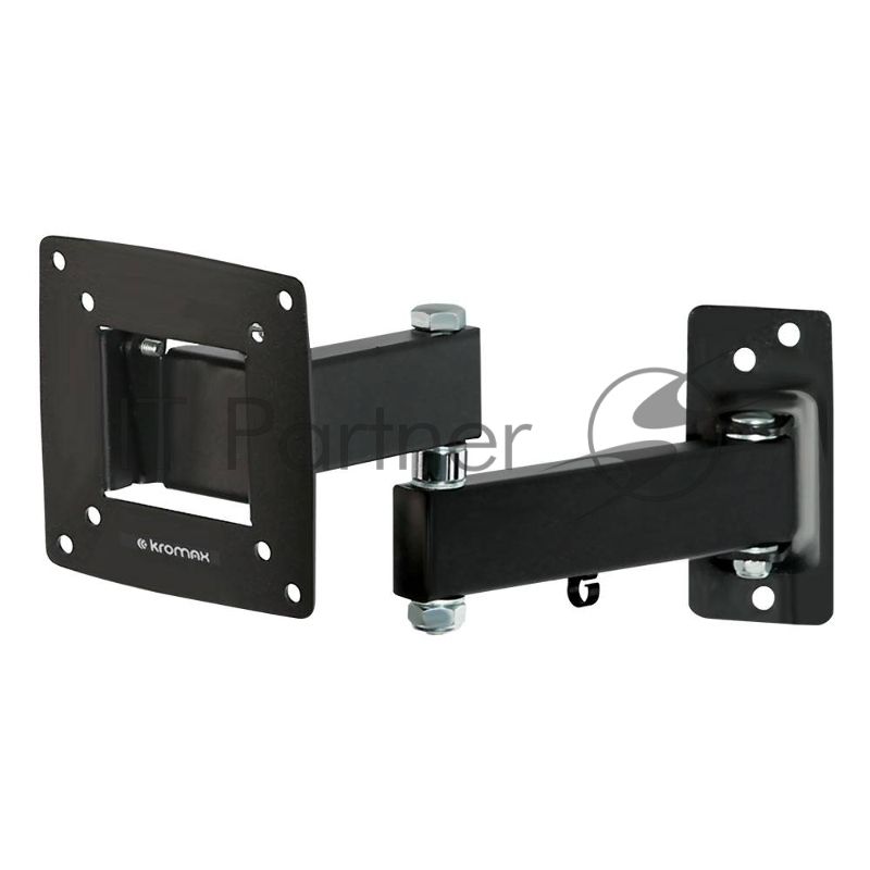 Кронштейн Kromax OPTIMA-104 черный, 10"-28", max 25 кг, настенный, VESA 100x100 мм