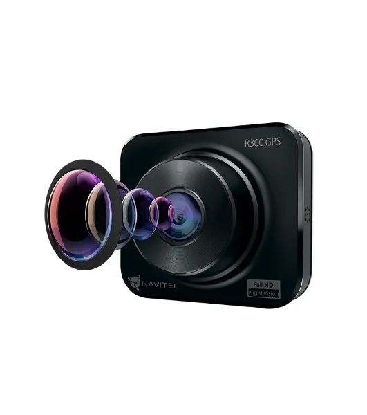 Видеорегистратор Navitel R300, 1920x1080, 2", GPS, G-сенсор, датчик движения, GPS-информатор