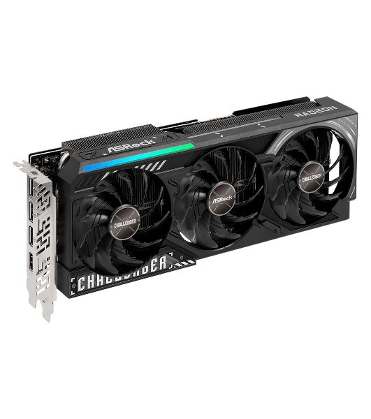 Видеокарта ASRock AMD Radeon RX 9070 XT Challenger, 16 GB GDDR6, 256 bit, 3xDisplayPort, HDMI, GPU 1660 MHz