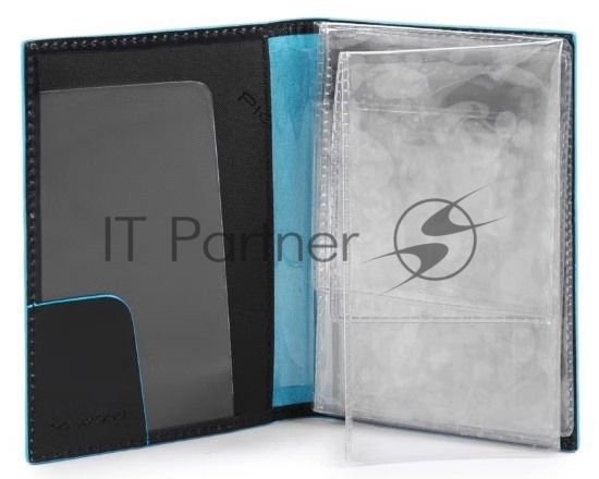 Обложка для документов Piquadro Blue Square PP5256B2/N. черный, натур.кожа