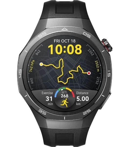 Умные часы Huawei Watch GT 5 Pro VLI-B29, 1.43" AMOLED, Bluetooth, NFC, GPS, IP69K, черный